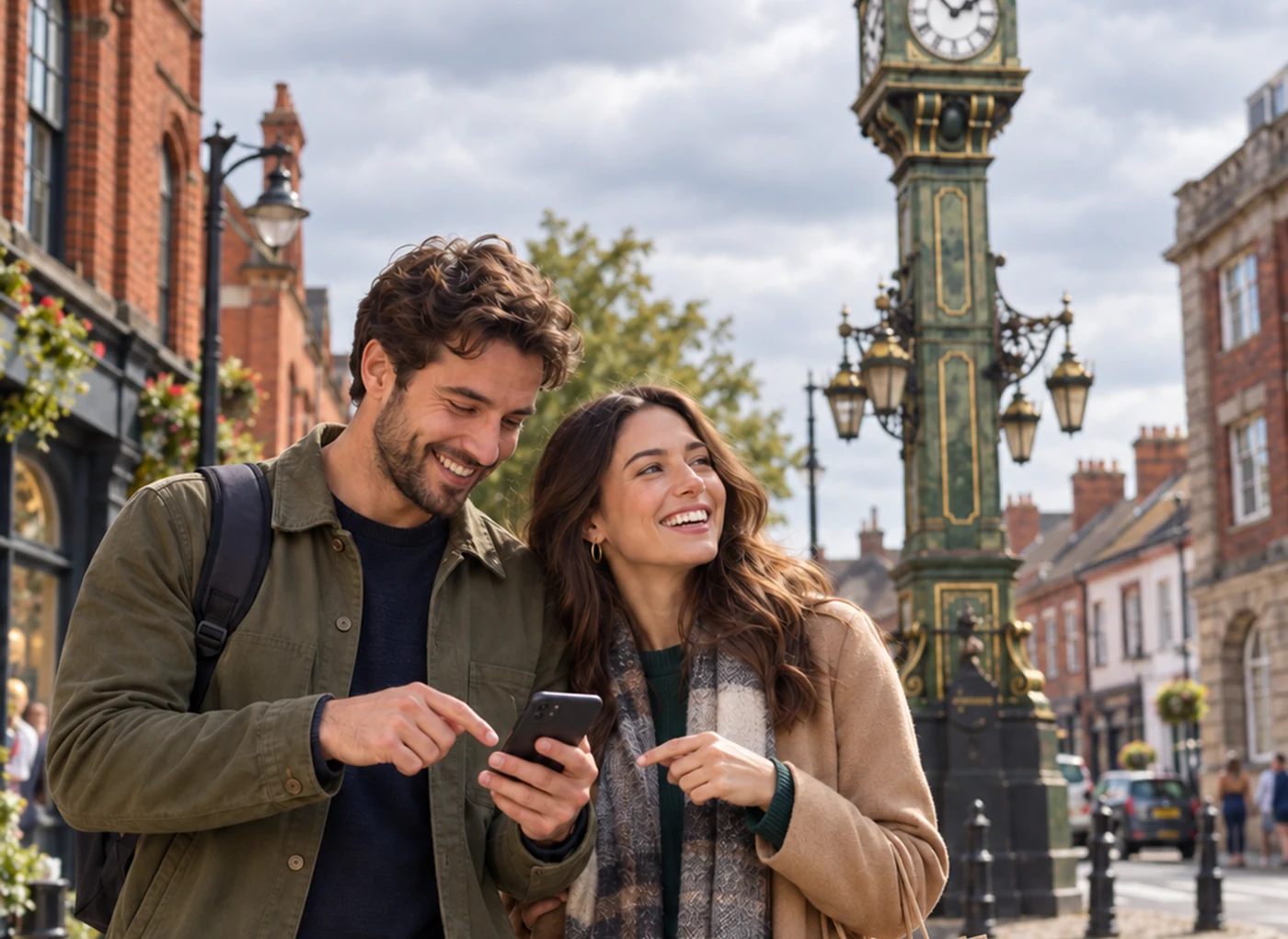 Couple enjoying a romantic Mystery Picnic day out in Birmingham